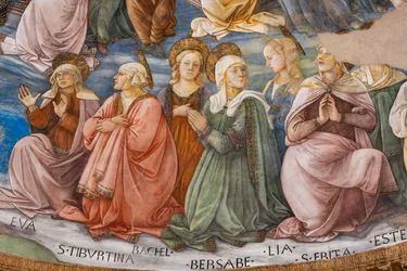 Helgener, detalj fra Marias kroning
