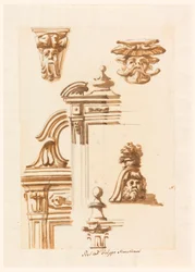 Tegning, arkitekturstudier, 1750–90