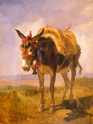 Gaffeltrucken (olje på lerret)