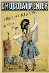 Reklame for sjokolade "" Menier", slutten av 1800-tallet
