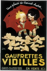 Fransk reklame for Wafer Vidilles (plakat)
