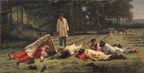 Hvil ved Hay Harvest, 1887