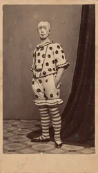 Portrett av en klovn, ca. 1863 (foto)