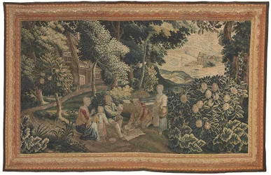 Et flamsk pastoralt billedvev, tidlig på 1700-tallet (tekstil)