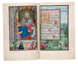 Folioer fra Rothschilds timebok, Gent eller Brugge, ca. 1505