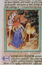 Ms Gen 1111 Page fra Legenda Aurea, Brugge, ca. 1400-10