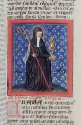 Ms Gen 1111 Page fra Legenda Aurea, Brugge, ca. 1400-10