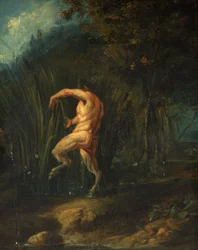 Pan og Syrinx (olje på panel)