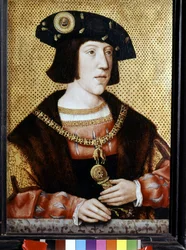 Portrett av Karl V (1500 - 1558), keiser av Tyskland. Flamsk skole på 1500-tallet (olje på lerret)