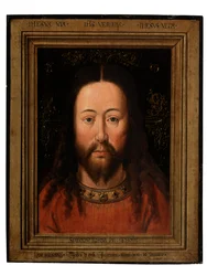 Portrett av Kristus (olje på panel)