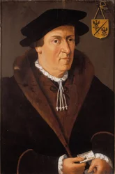 Portrett av Jan de Fevere, ca. 1540-59 (olje på panel)