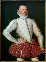 Portrett av en gentleman Maleri av den flamske skolen fra andre halvdel av 1500-tallet. Søn 0,37x0,27 m