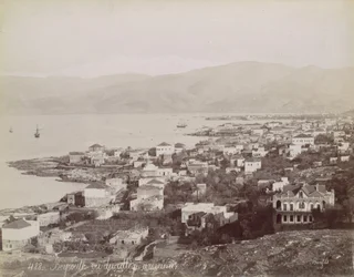 Beirut. Sett fra American College, ca. 1870.