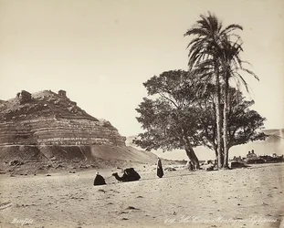 Ørkenområde i utkanten av Kairo, Egypt