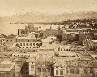 Panoramautsikt over Beirut, Libanon