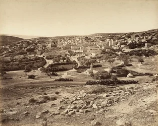 Panoramautsikt over Nasaret, Israel