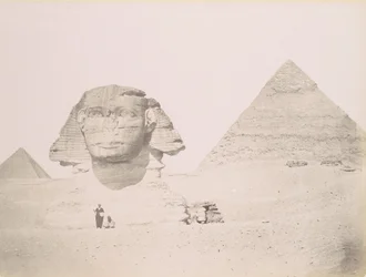 Pyramides et le Sphinx, 1860-70-tallet, trykt ca. 1870.