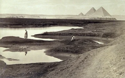Pyramidene i Giza, ca. 1880