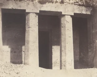 Béni-Haçan, Hypogean Architecture - Tomb of Amonei, 1851-52, trykt 1853-54.