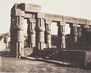 Louksor Theben, senere konstruksjon - Gallerier - Paralleller, 1851-52.