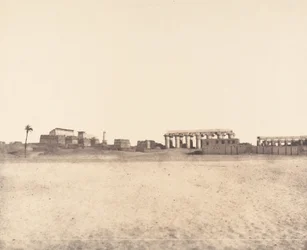 Louksor Theben, Generelt syn på ruinene, 1851-52.