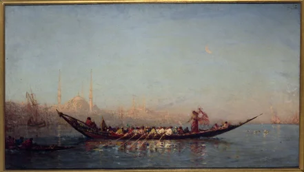 Konstantinopel, sultanaens kaik, mellom 1880 og 1890 (olje på lerret)