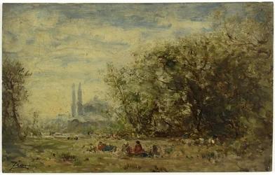 Asias ferskvann, nær Konstantinopel, mellom 1880 og 1890 (olje på tre)