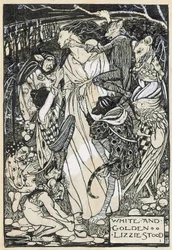 Illustrasjon til «Dikt av Christina Rossetti» (blyant og blekk på papir)