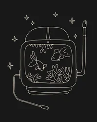 Astronauthjelm i vann