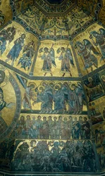 Mosaikk på det kuppelformede taket til St Johns Baptistry, Firenze (mosaikk)