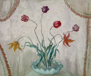 Skål med tulipaner