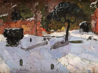 Kirkegård i Warmond, 1907