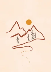 Minimalistisk fjellsti