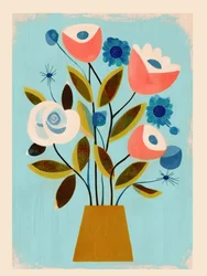 Moderne blomsterbukett