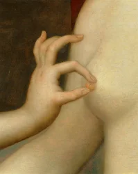 Gabrielle d#39;Estree og en av søstrene hennes, hertuginnen av Villars …