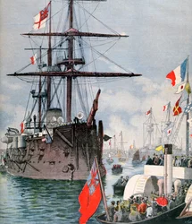 French Flotilla i Portsmouth Harbour, 1891