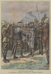 En strålende kapitulasjon: Boergeneral Piet Cronje overga seg til general Roberts etter slaget ved Paarderberg