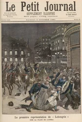 Opptøyer i Paris mot oppførelsen av «Lohengrin» på Palais Garnier, fra «Le Petit Journal», 3. oktober 1891