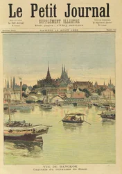 Utsikt over Bangkok, fra «Le Petit Journal», 12. august 1893