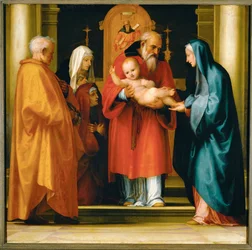 Jesu presentasjon i tempelet (olje på poppeltre)