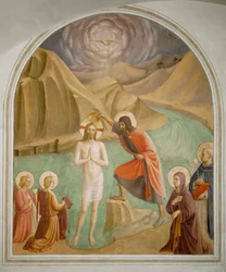 Cella 24: Kristus døpt (freske)