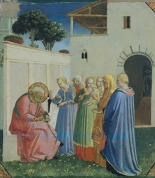 Navngivningen av døperen Johannes, rundt 1430 (tempera på tre)