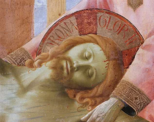 Nedstigning fra korset, eller den hellige treenighets altertavle (Tempera på tre