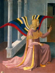 Innfelt som viser kunngjøringen, panel fra Armadio degli Argenti (sølvkiste) med Jesu liv