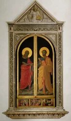 Liniers altertavle: St. Peter og St. Mark (maleri på tre