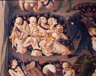 The Last Judgment: Hell (tempera på tre