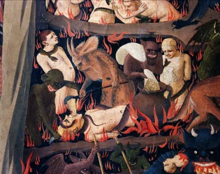 The Last Judgment: Hell (tempera på tre