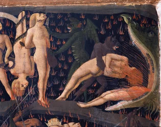 The Last Judgment: Hell (tempera på tre