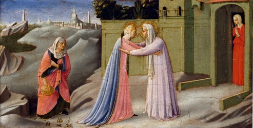 The Visitation (altertavle), maleri av Fra Angelico, ca. 1440