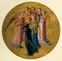 En gruppe engler, 15. århundre, ca. 1909